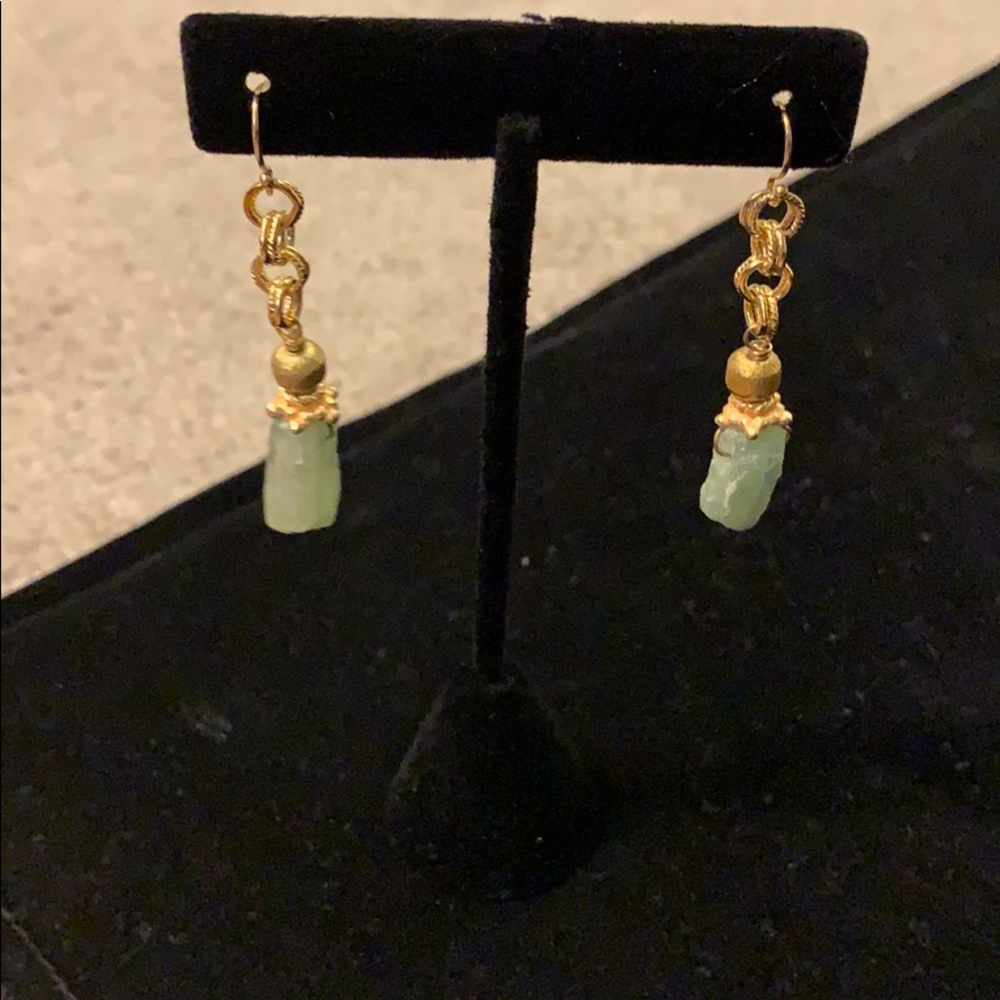Green Amethyst earrings
